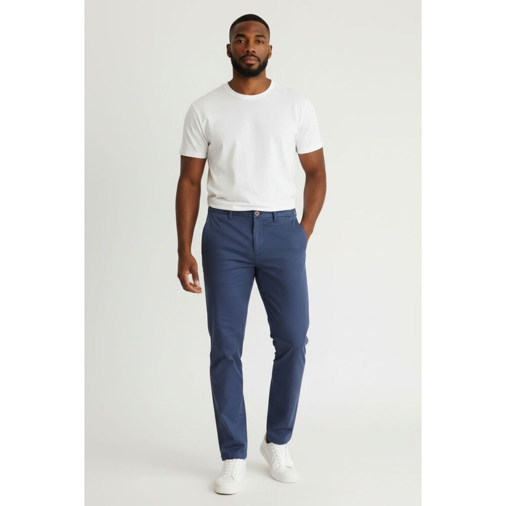Old Navy Men's Ultimate Slim Built-In Flex Chino Pants Navy Blue Size 33x32